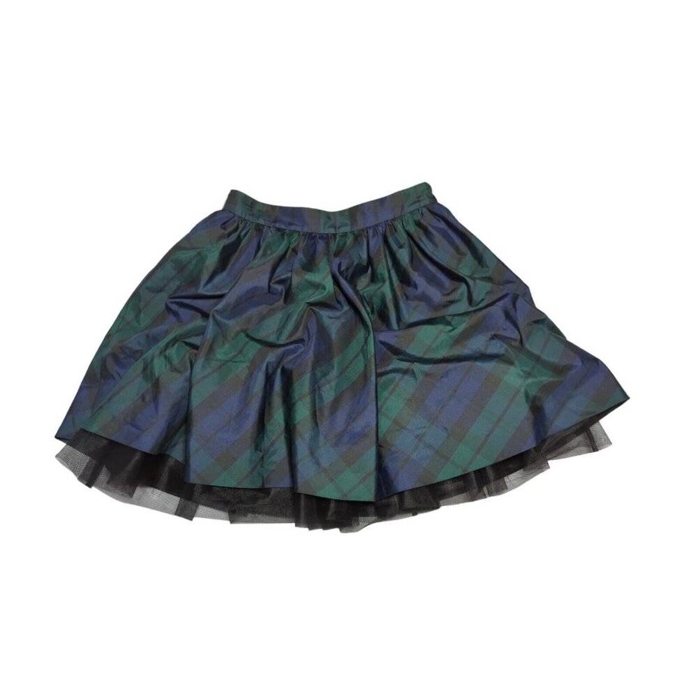 NEW Chaps Tartan Pleated Mini Skirt Schoolgirl Punk Rock Fairygrunge Academia‎